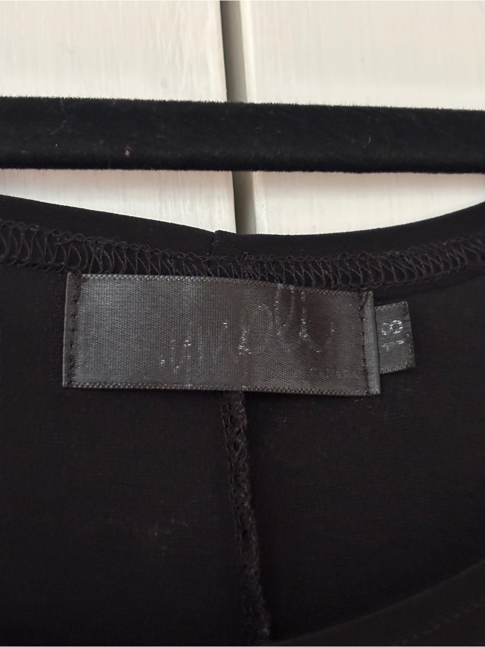 Sympli Nu Tank Lagenlook Dress Size 18 Slinky Jersey Black A Line Sleeveless - Picture 7 of 16